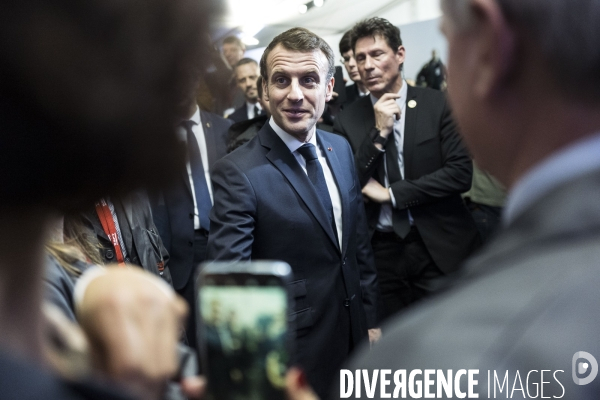 Deplacement d Emmanuel Macron en Charente