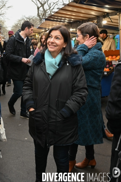 Anne Hidalgo en campagne pour les élections municipales