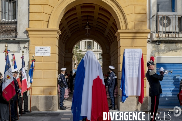Inauguration du Cours Jacques Chirac à Nice