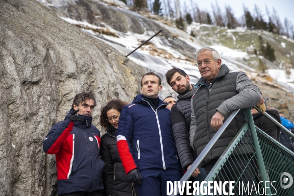 Emmanuel Macron à Chamonix et sur la mer de glace
