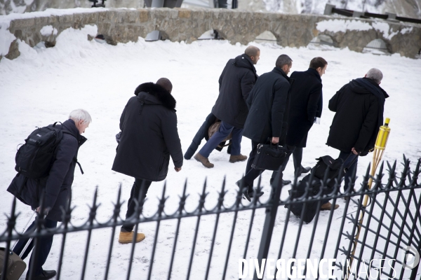 Emmanuel Macron à Chamonix et sur la mer de glace