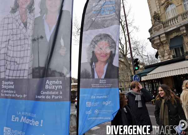 Elections Municipales / Déplacement d Agnes Buzyn dans le 17ème arrondissement