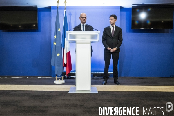 Conference de presse de Jean-Michel Blanquer