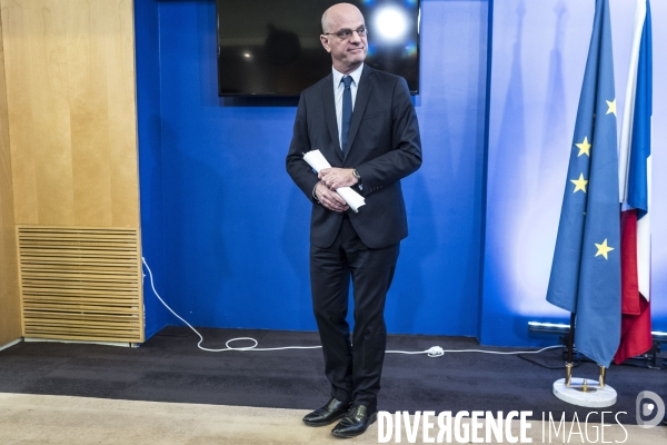 Conference de presse de Jean-Michel Blanquer