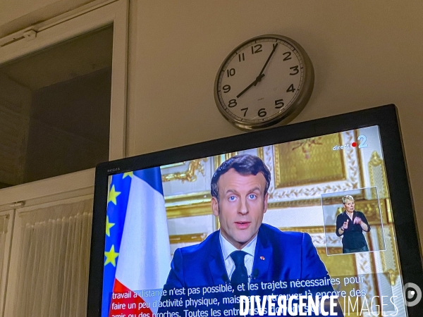 Déclaration officielle d Emmanuel Macron au 20h du 16 mars 2020