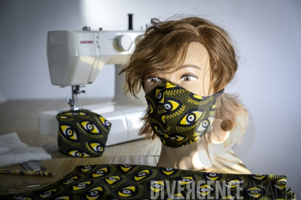 Fabrication de masque artisanal pour lutter contre le coronavirus