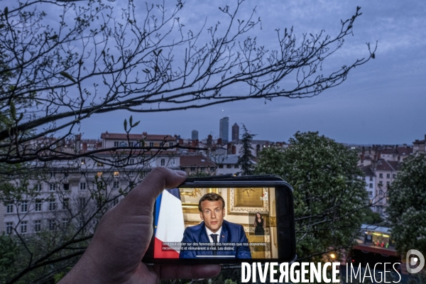 Confinement : Discours d Emmanuel Macron.