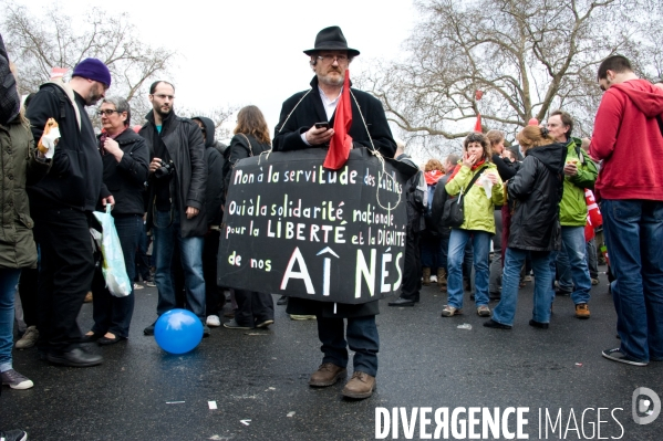 Manifestation Front de Gauche, Paris, 18/03/2012
