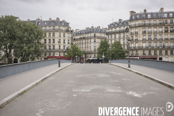 Paris vide, 48eme jour de confinement contre le covid 19.