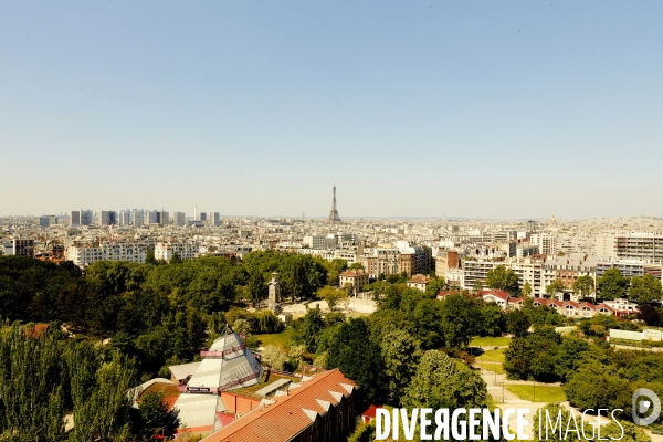 Vue en hauteur de la ville de Paris