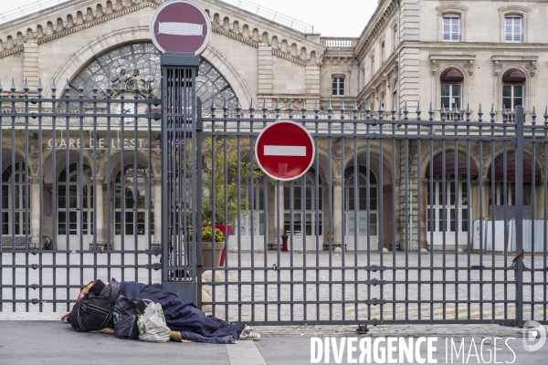 Paris vide, 53eme jour de confinement contre le covid 19.