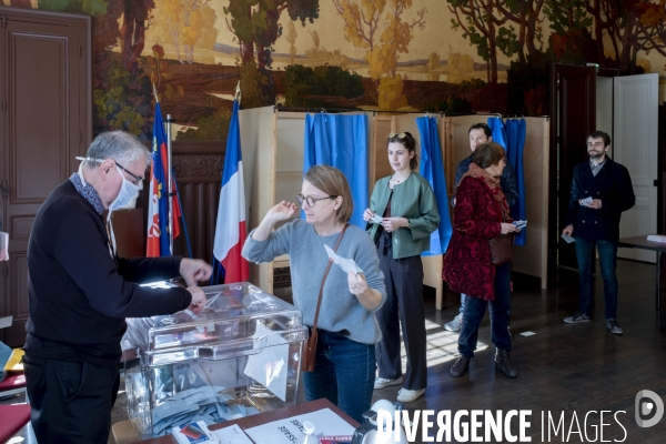 Elections municpales, premier tour à Lyon.
