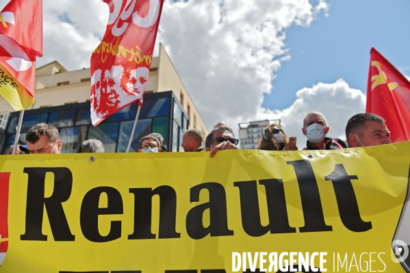 Manifestation contre la fermeture de l usine renault de Choisy le roi