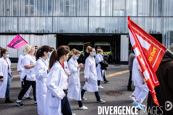 Manifestation pour défendre l hôpital public à Jossigny
