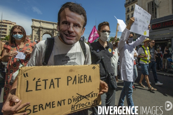 Mobilisation en défense du service public de la santé à Marseille