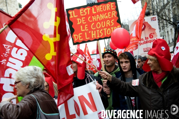 Manifestation Front de Gauche, Paris, 18/03/2012