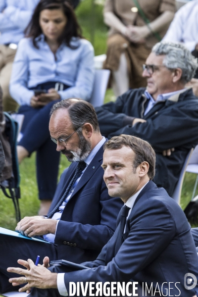 Emmanuel Macron reçoit la Convention Citoyenne pour le Climat.