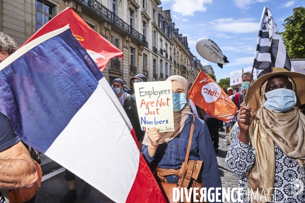 Manifestation des salariés de Nokia à Paris contre l annonce des suppressions d emplois