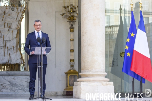 Alexis Kohler, Secrétaire général de l Elysée, annonce la composition du nouveau gouvernement