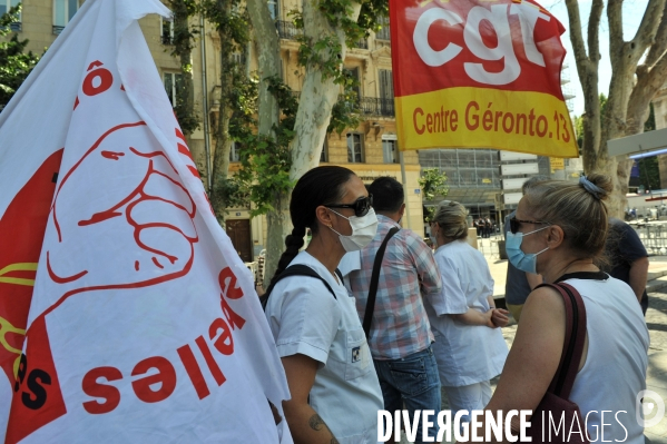 Manifestation du 14 Juillet à Marseille