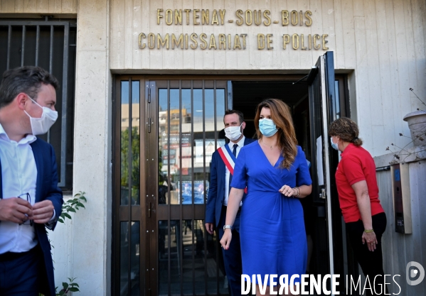 Déplacement de Marlène SCHIAPPA au commissariat de Fontenay sous Bois