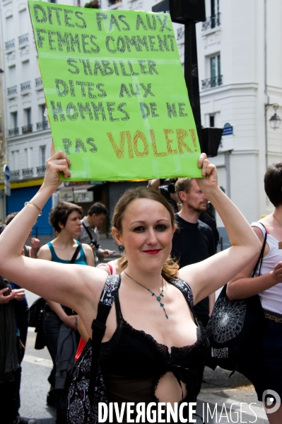 Rassemblement féministe  Marche des Salopes , Paris, 22/05/2011