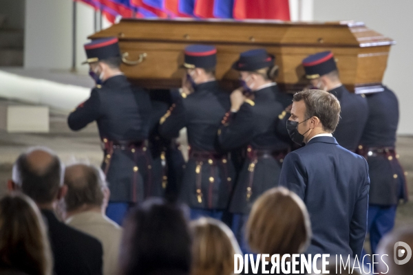 Hommage national à Samuel Paty dans la cour de la Sorbonne