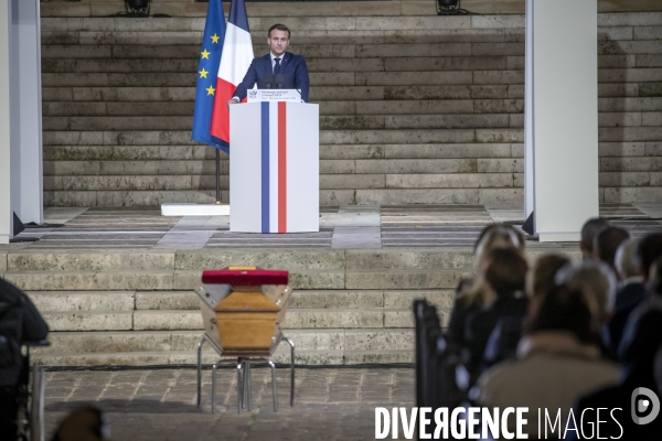 Hommage national à Samuel Paty dans la cour de la Sorbonne