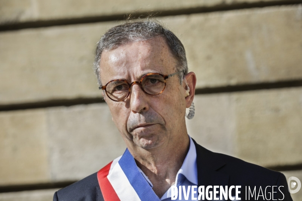 Pierre HURMIC Bordeaux, Minute de silence pour l assassinat de Samuel PATY