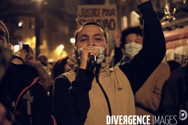 Manifestation Stop Sécurité Globale devant l Assemblée Nationale à Paris le 17 novembre 2020