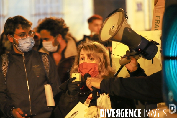 Manifestation contre la proposition de loi de « sécurité globale » à Marseille.