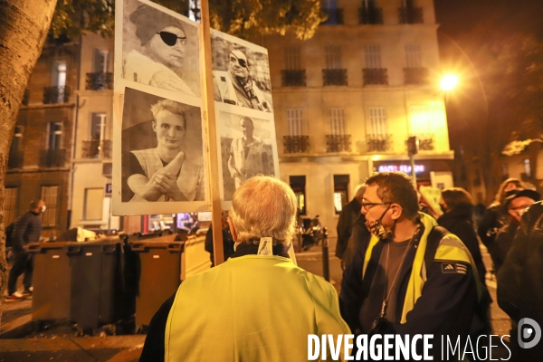 Manifestation contre la proposition de loi de « sécurité globale » à Marseille.
