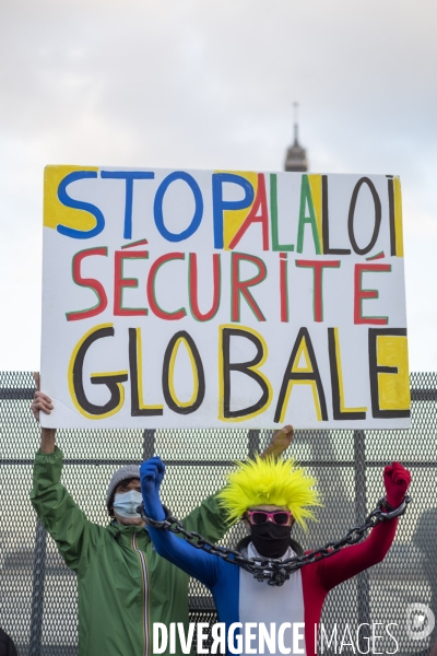 Manifestation contre la loi  sécurité globale 