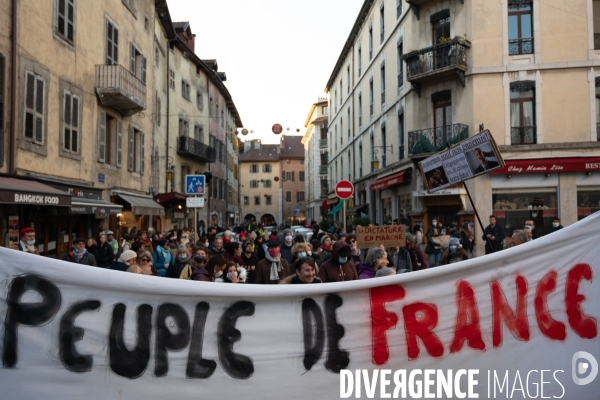 Annecy - Marche des libertés contre la loi Sécurité Globale