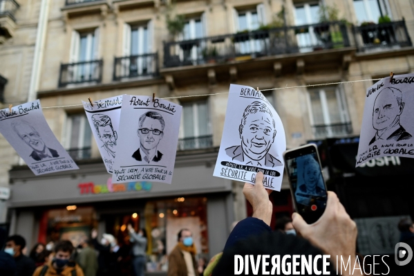 Manifestation contre la loi sécurité globale Paris