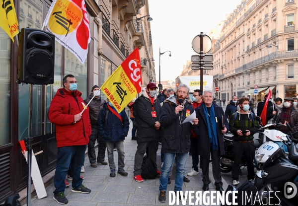 Rassemblement à l appel de SUD-Rail et de Solidaires Groupe RATP contre l ouverture à la concurrence des transports publics
