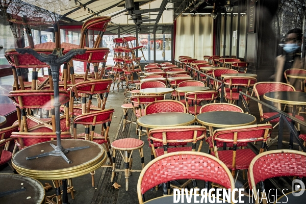 Paris, cafés fermés