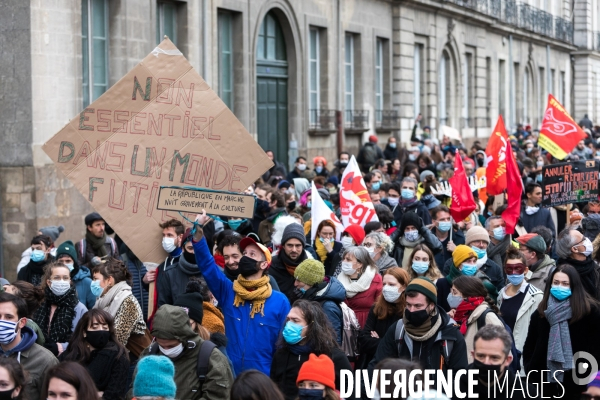Manifestation du monde de la culture à Nantes