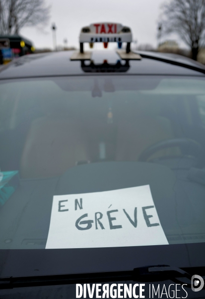Manifestation des taxis parisiens