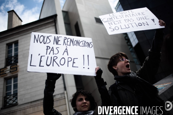 Paris / manifestation anti fn