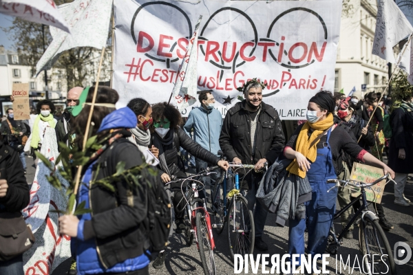 Manifestation pour sauver les jardins ouvriers d Aubervilliers