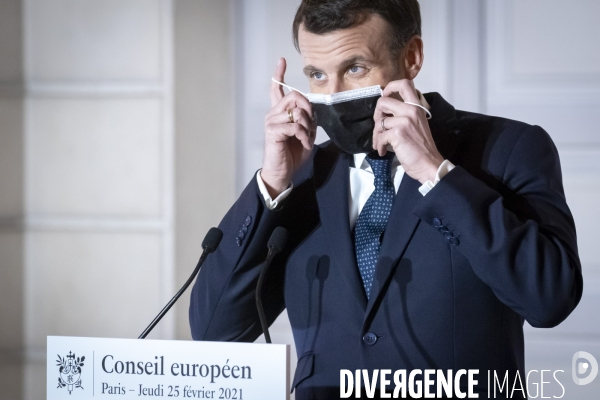 Emmanuel Macron - fevrier - mars - avril 2021
