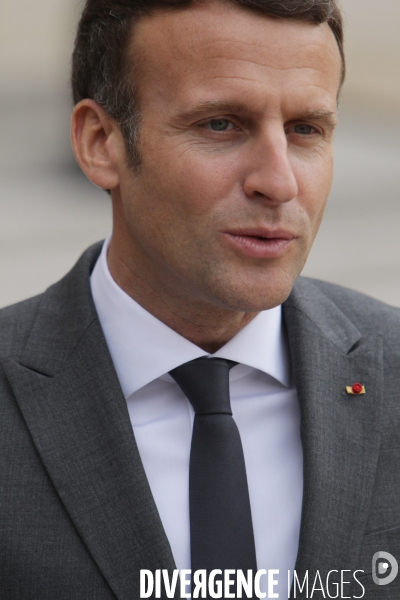 Emmanuel Macron recoit le President argentin