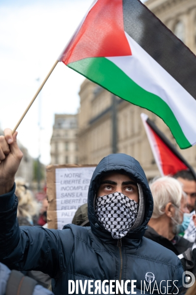 Manifestation de soutien au peuple palestinien