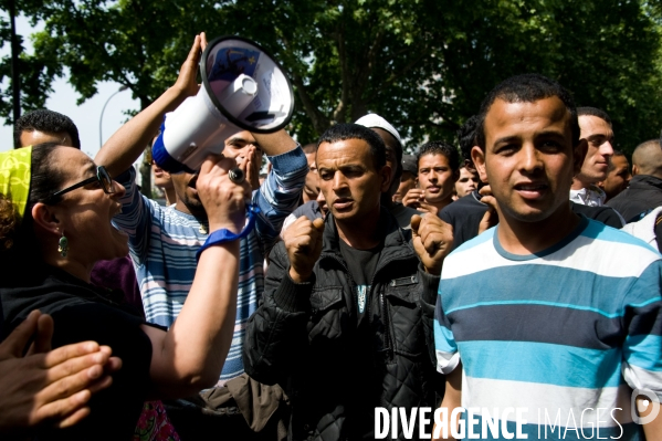 Manifestation des sans-papiers tunisiens, Paris, 21/05/2011