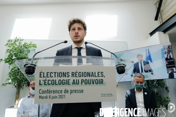 Europe ecologie les verts / presentation des tetes de listes pour les regionales 2021