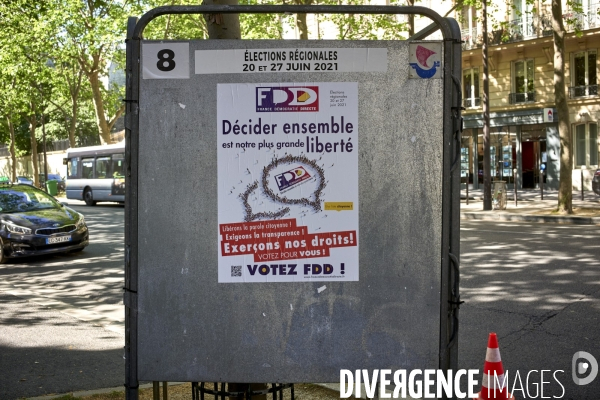 Affiches de campagne de FRANCE DEMOCRATIE DIRECTE