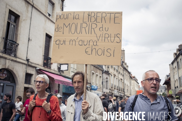 Manifestation anti-pass sanitaire Dijon