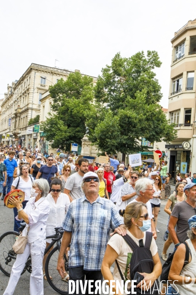 Avignon manifestation contre le passe sanitaire