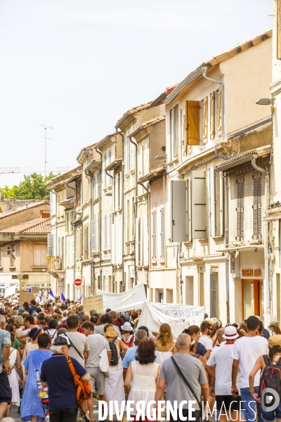 Avignon manifestation contre le passe sanitaire